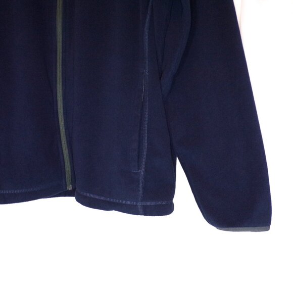 Eddie Bauer Blue Gray Fleece Jacket Mens Large Full Zip Coat Hiking Outdoors - Picture 5 of 12